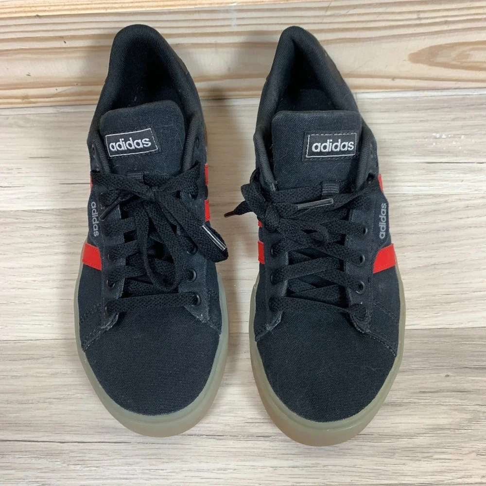 Adidas Daily Sneakers Men 6 Translucent Black Red SGC 753002 Athletic Skate Shoe